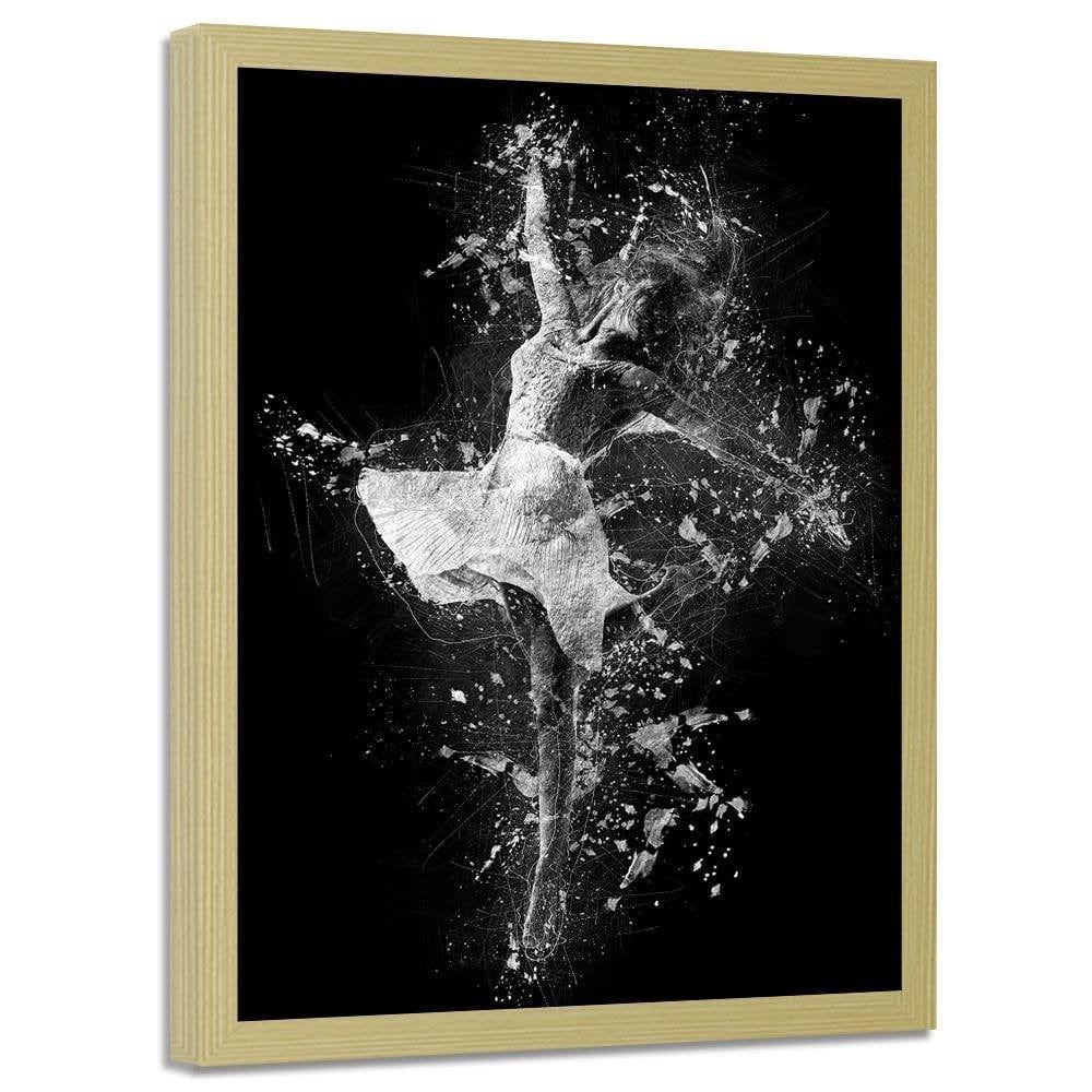 Glezna bēšā rāmī - Ballet dancer Home Trends DECO