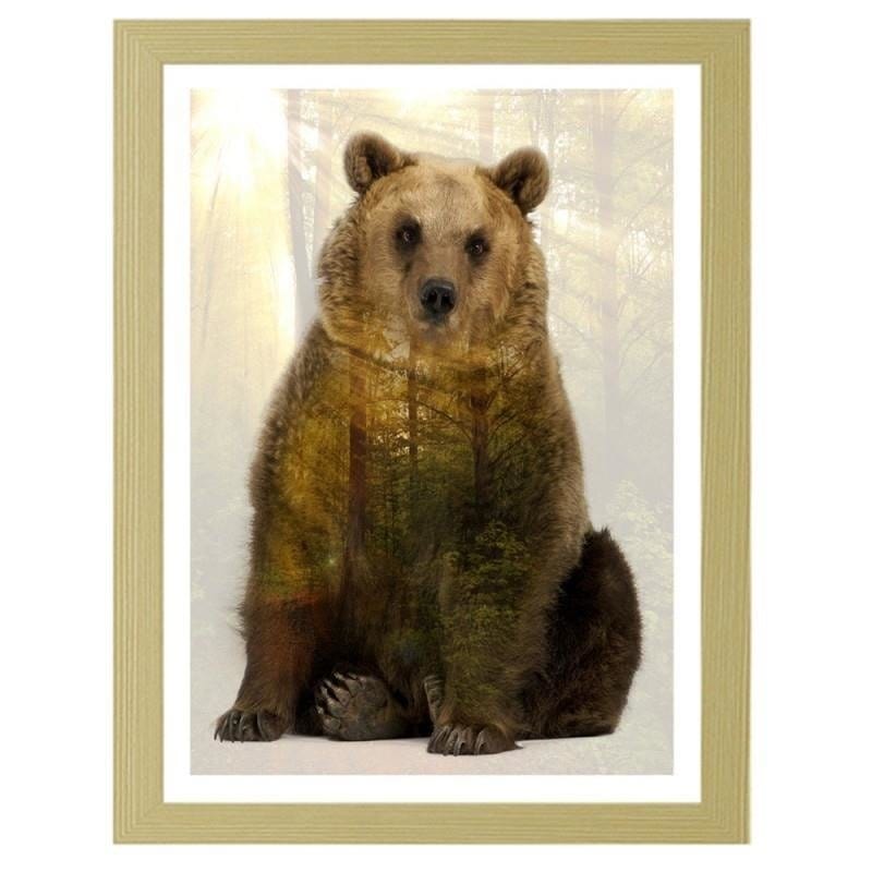 Glezna bēšā rāmī - Bear Home Trends DECO