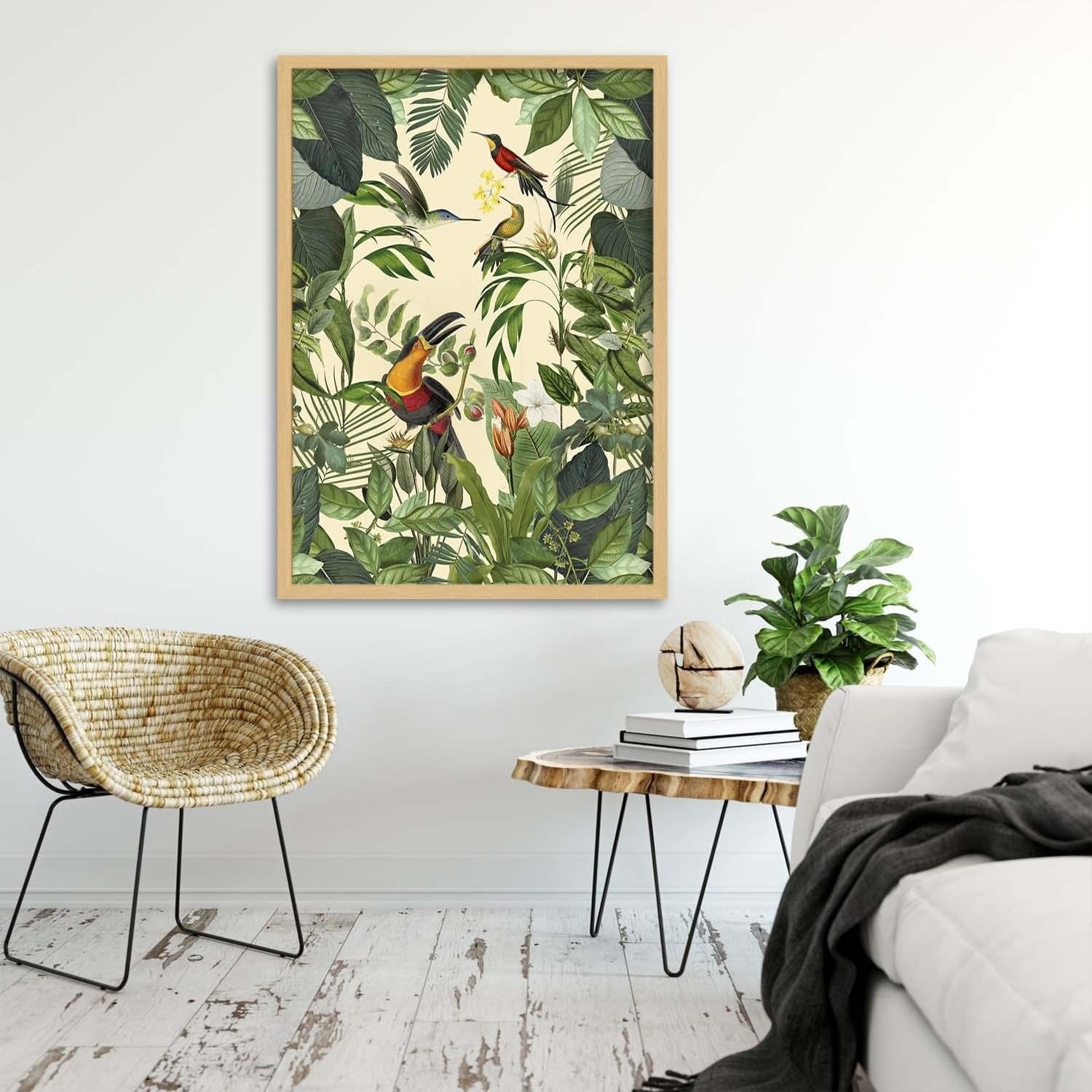 Glezna bēšā rāmī - Bird Heaven Home Trends DECO