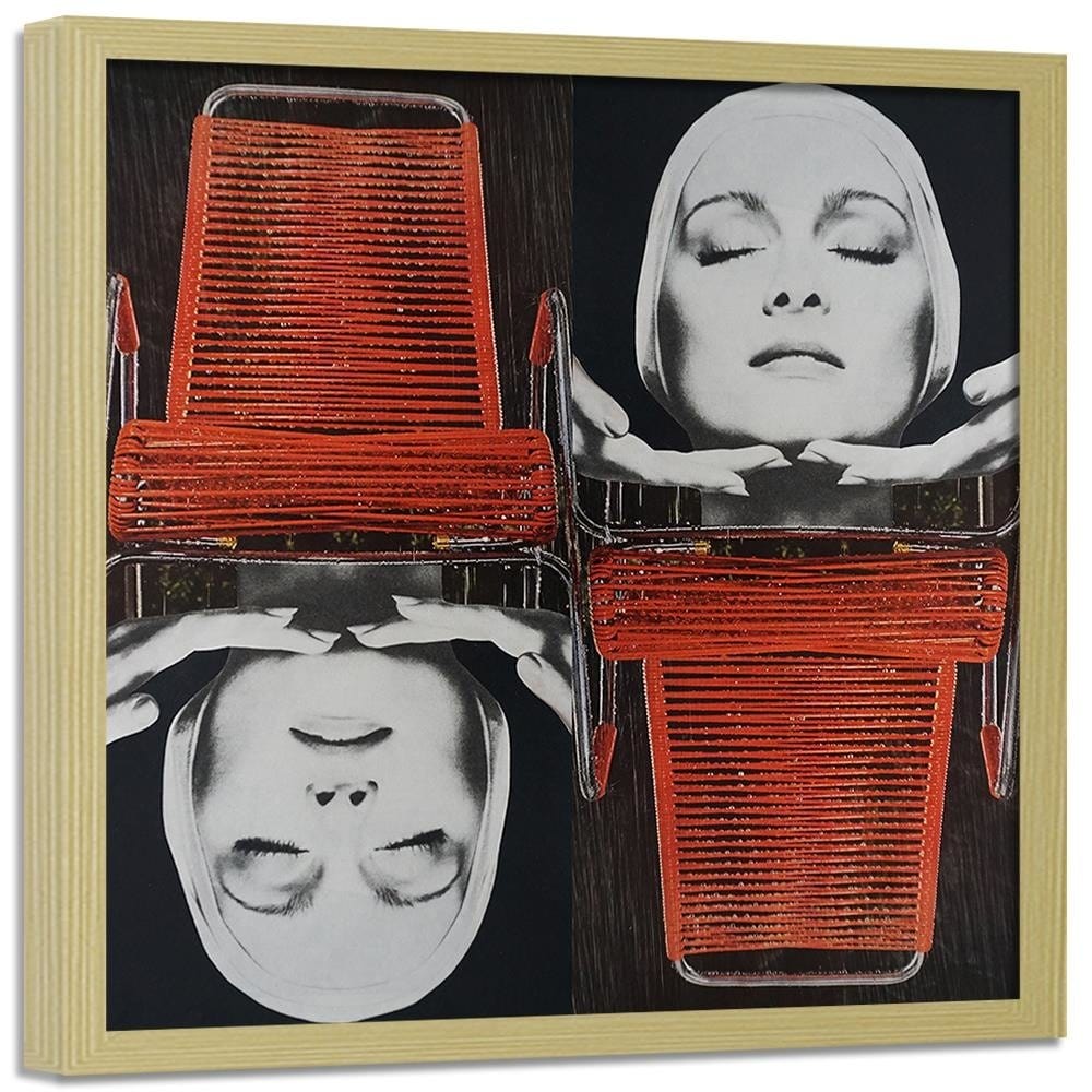 Glezna bēšā rāmī - China Woman Home Trends DECO