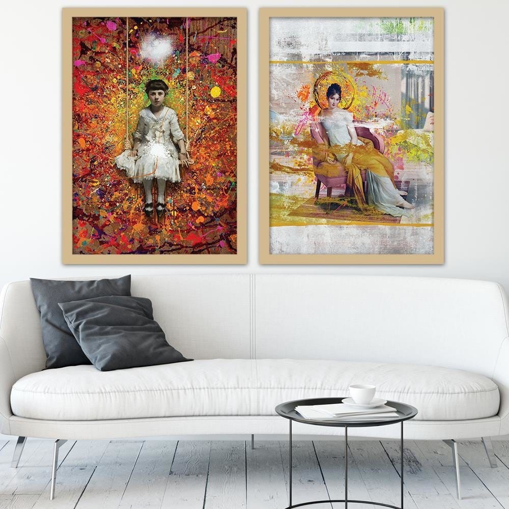 Glezna bēšā rāmī - Collage Home Trends DECO