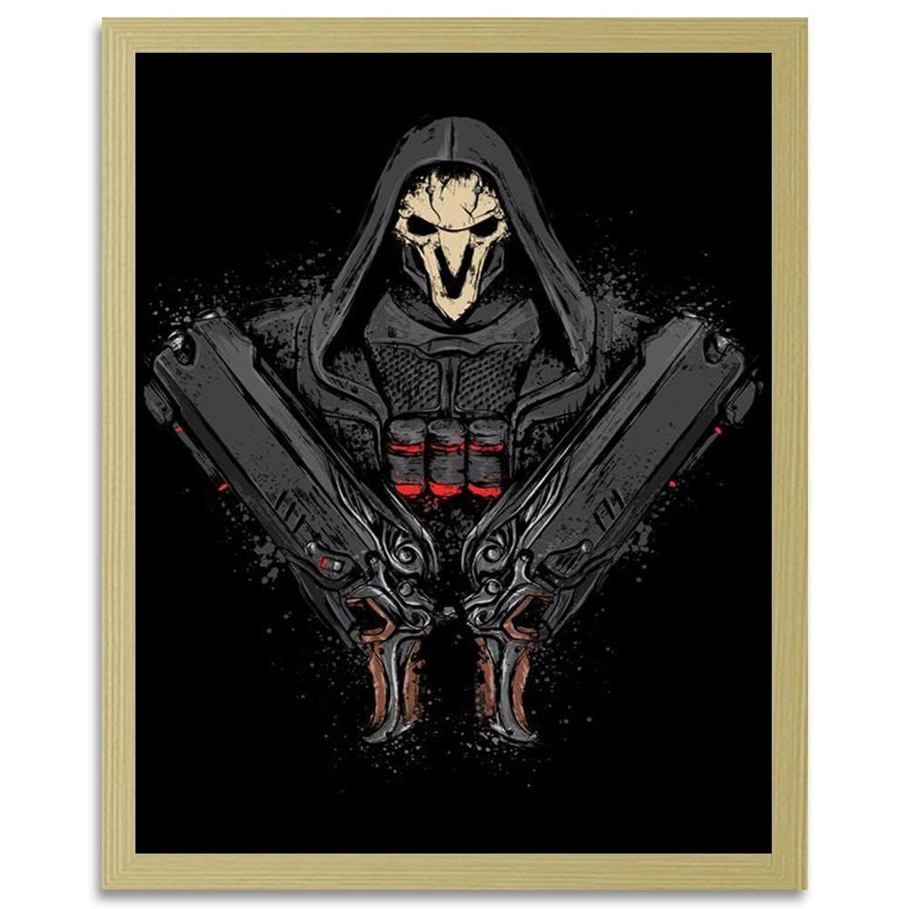 Glezna bēšā rāmī - Death Comes Black Home Trends DECO