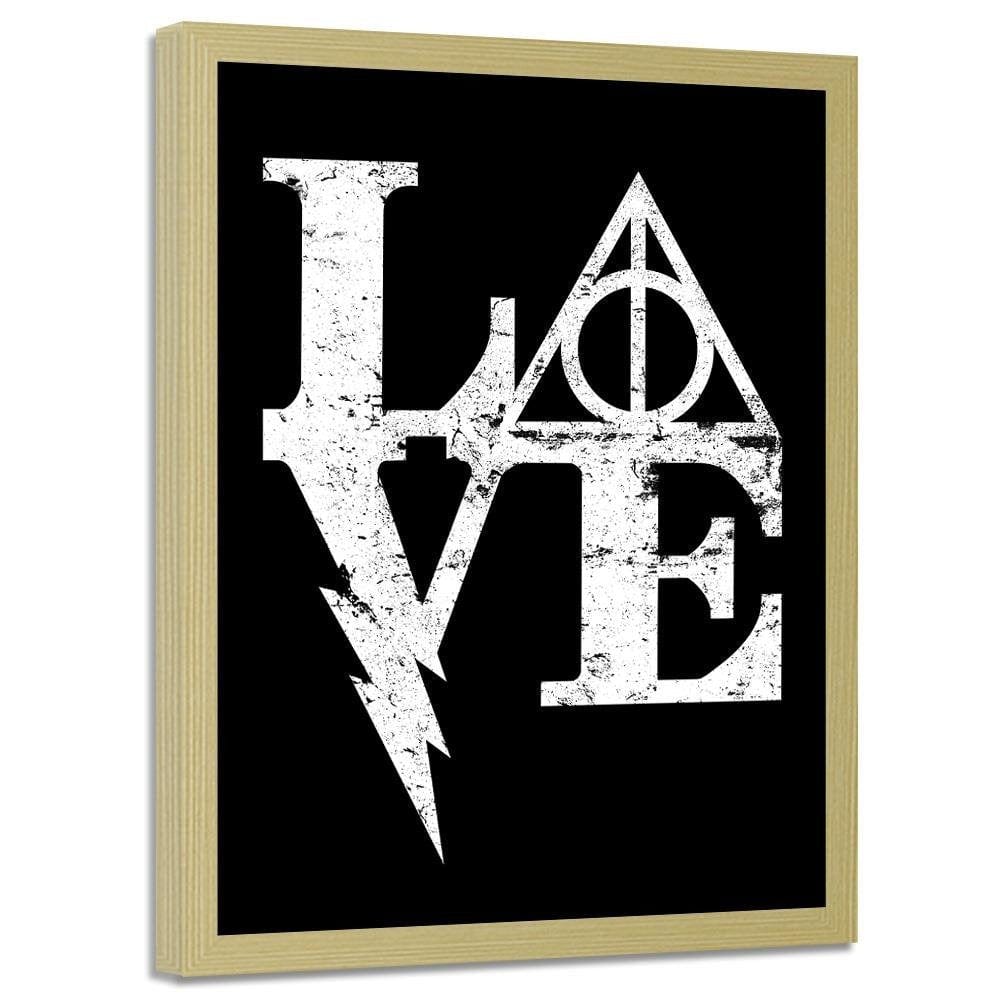 Glezna bēšā rāmī - Harry Love Image Black And White Home Trends DECO