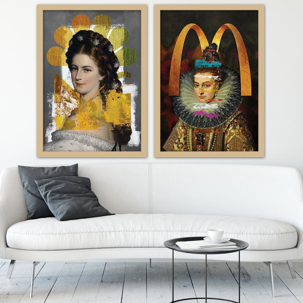 Glezna bēšā rāmī - Haute Couture Home Trends DECO