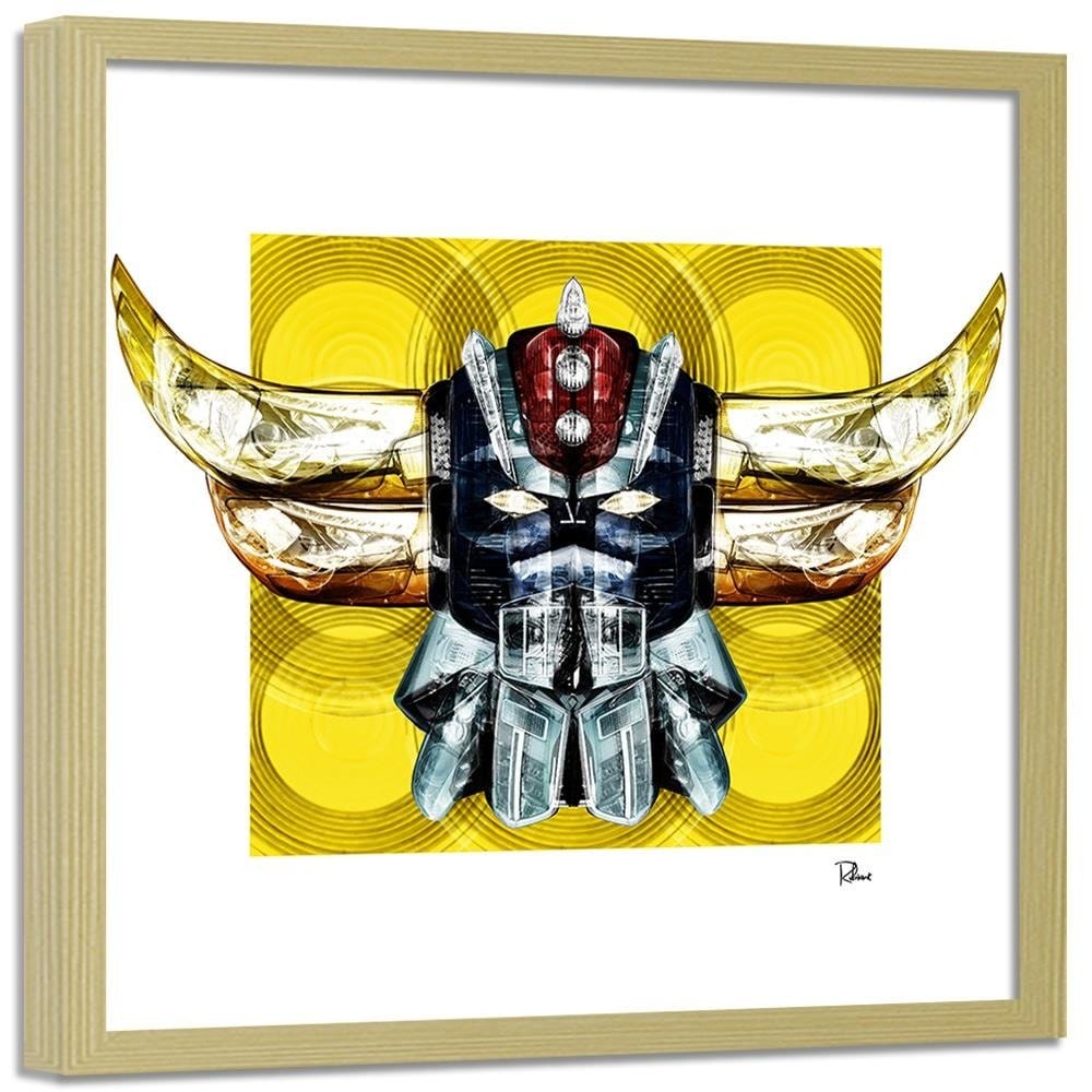 Glezna bēšā rāmī - Head Robot Home Trends DECO