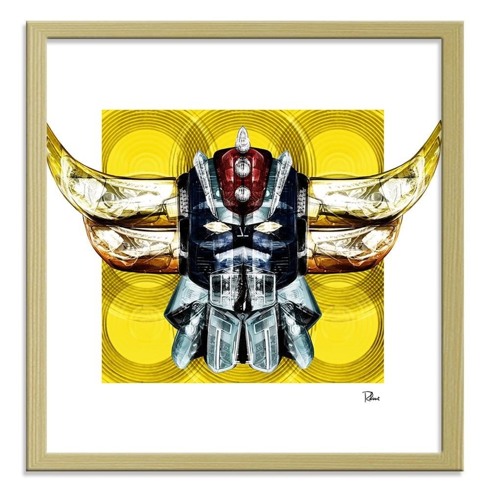 Glezna bēšā rāmī - Head Robot Home Trends DECO