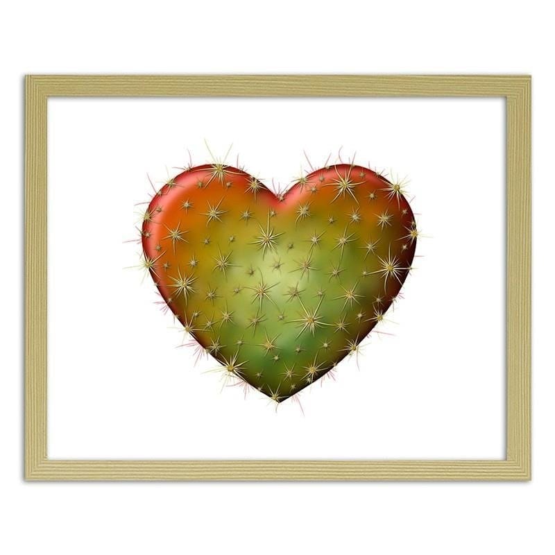 Glezna bēšā rāmī - Heart with thorns Home Trends DECO