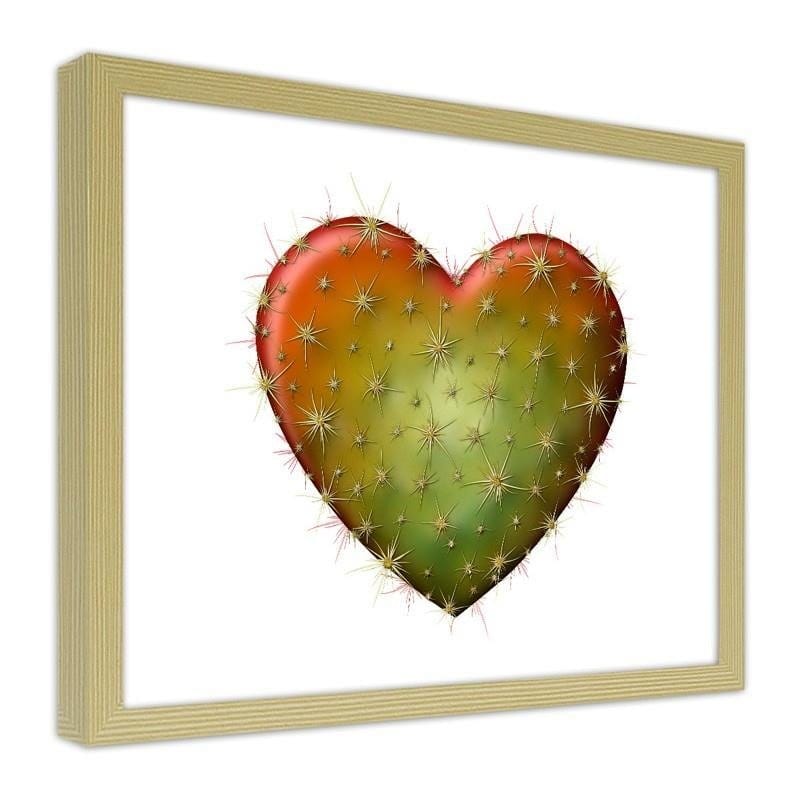 Glezna bēšā rāmī - Heart with thorns Home Trends DECO