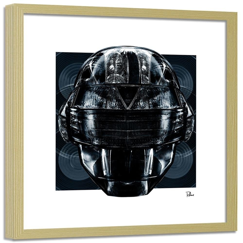 Glezna bēšā rāmī - Helmet Music Home Trends DECO