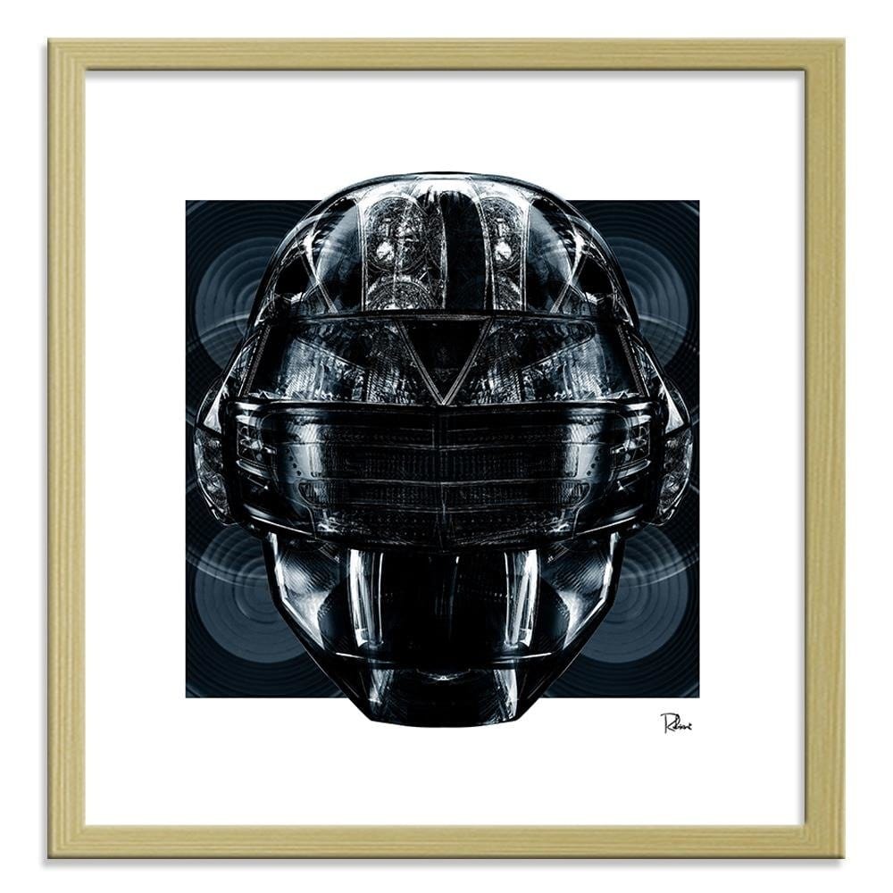 Glezna bēšā rāmī - Helmet Music Home Trends DECO