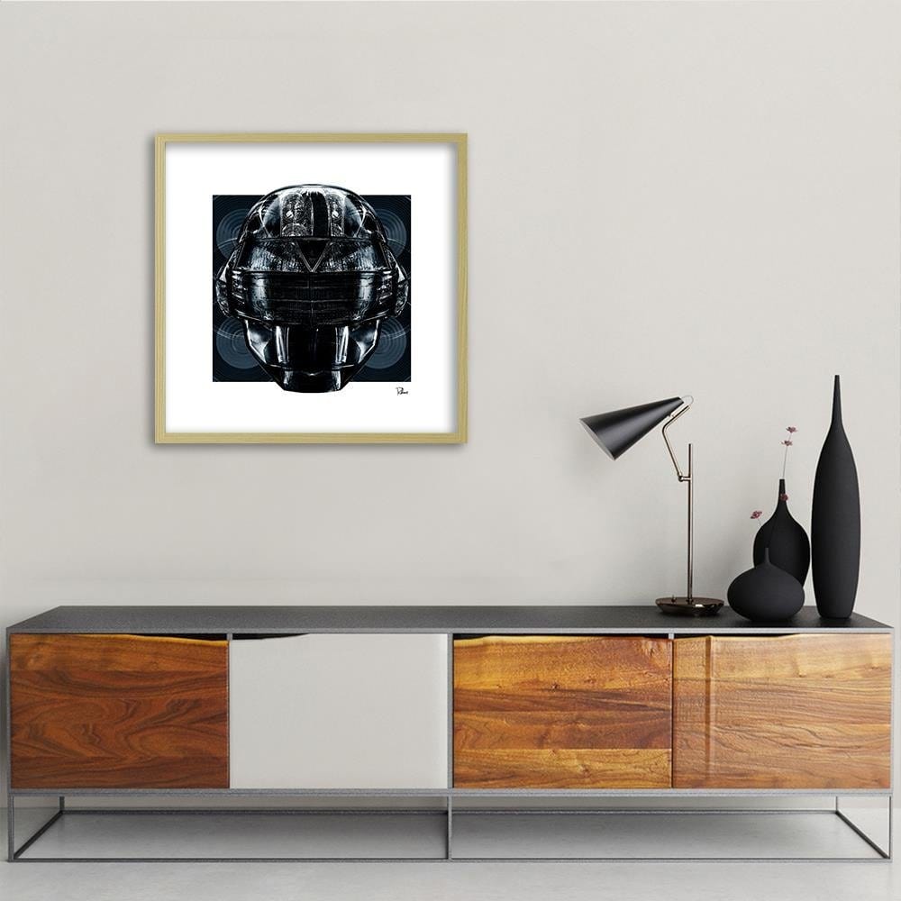 Glezna bēšā rāmī - Helmet Music Home Trends DECO