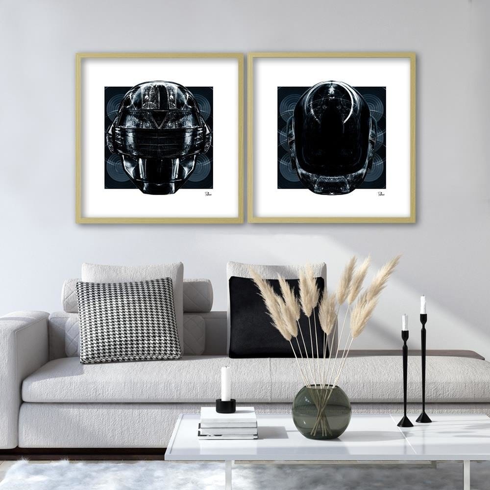 Glezna bēšā rāmī - Helmet Music Home Trends DECO