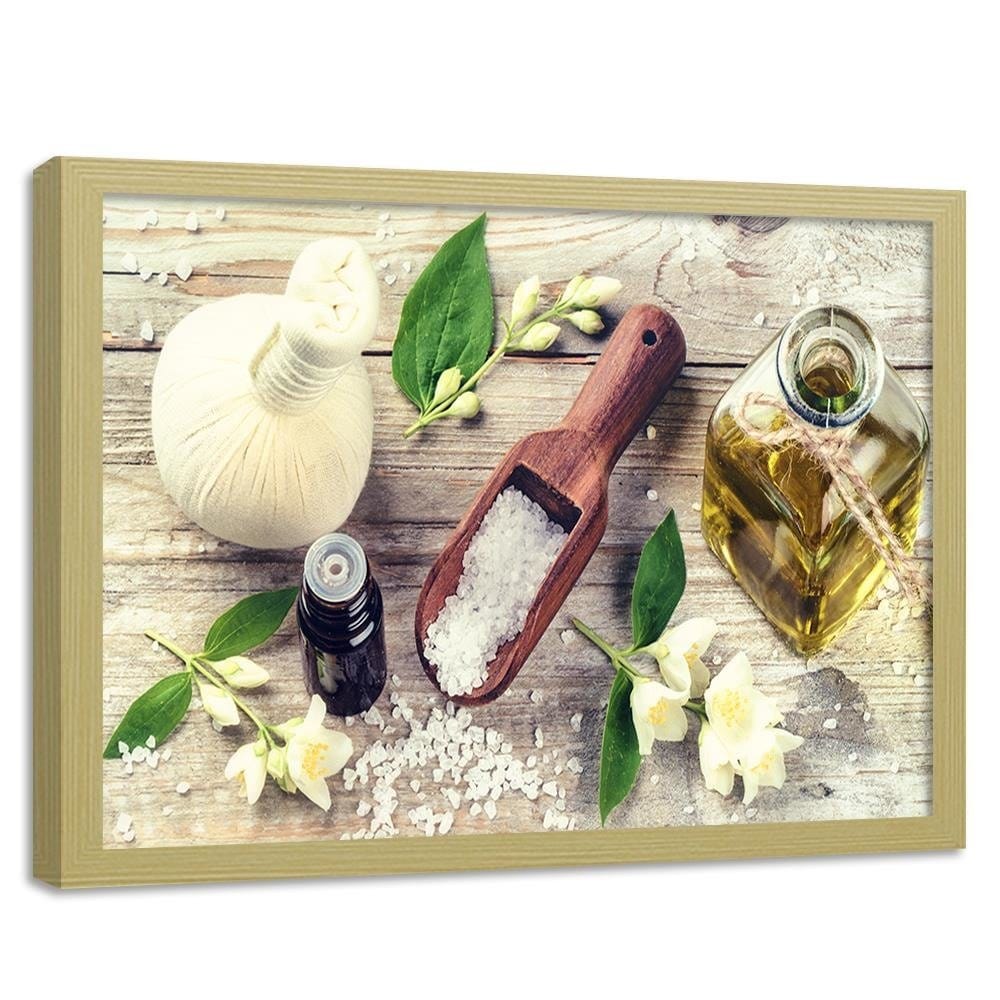 Glezna bēšā rāmī - Herbs And Spices Home Trends DECO