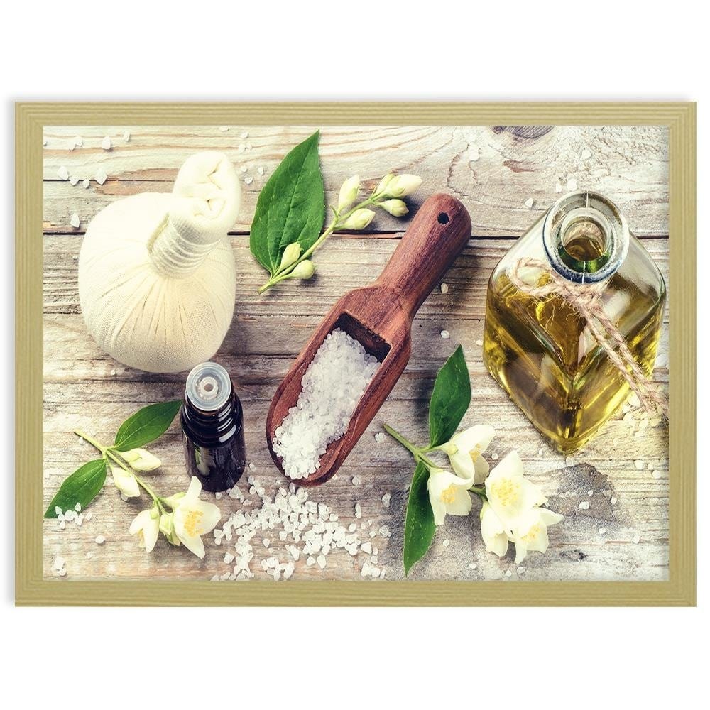 Glezna bēšā rāmī - Herbs And Spices Home Trends DECO