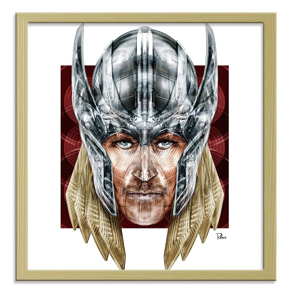 Glezna bēšā rāmī - Hero With A Hammer Home Trends DECO