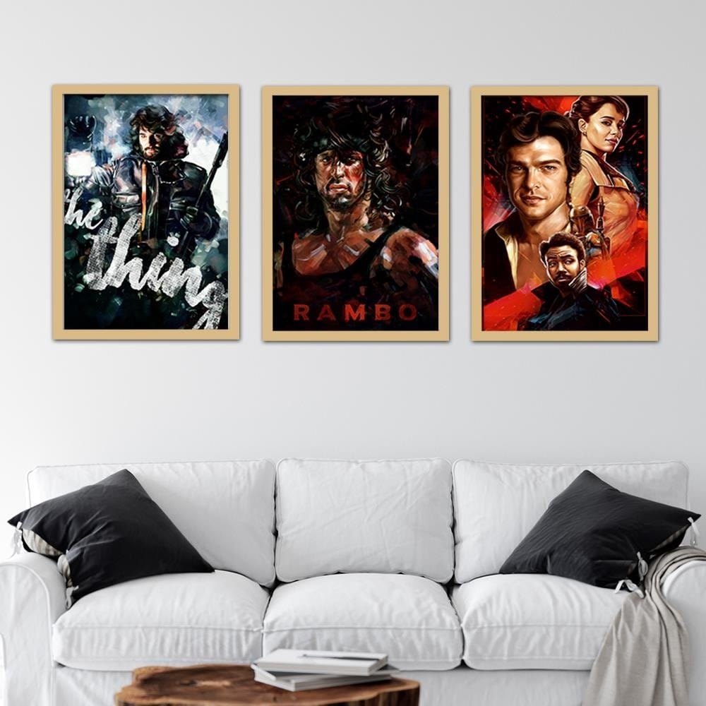 Glezna bēšā rāmī - Horror Something Home Trends DECO