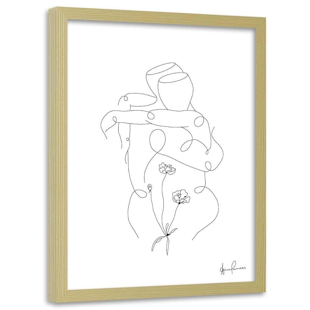 Glezna bēšā rāmī - Hugged Home Trends DECO