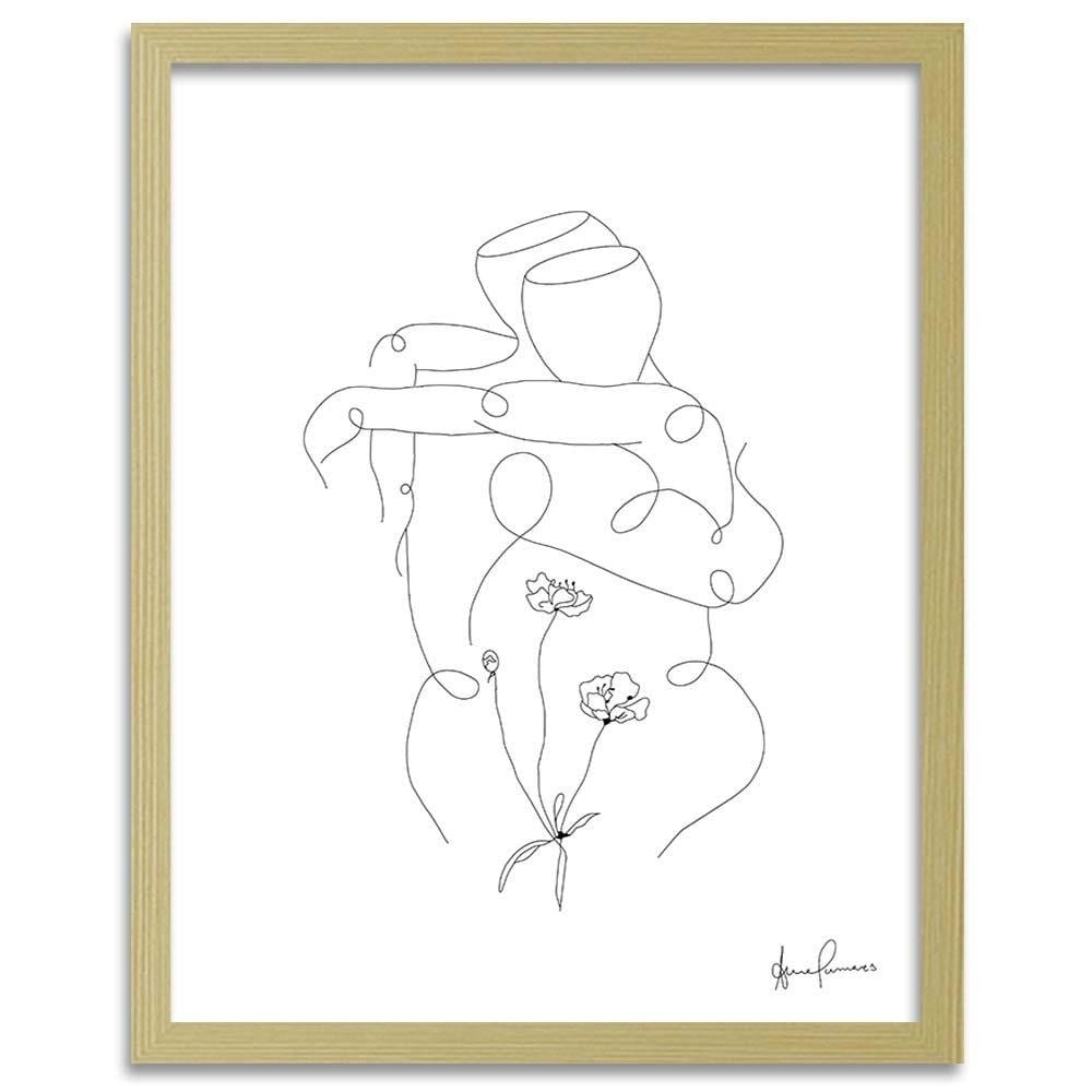Glezna bēšā rāmī - Hugged Home Trends DECO