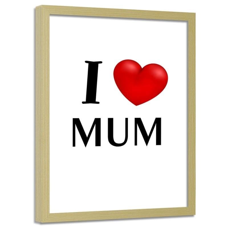 Glezna bēšā rāmī - I love mummy Home Trends DECO