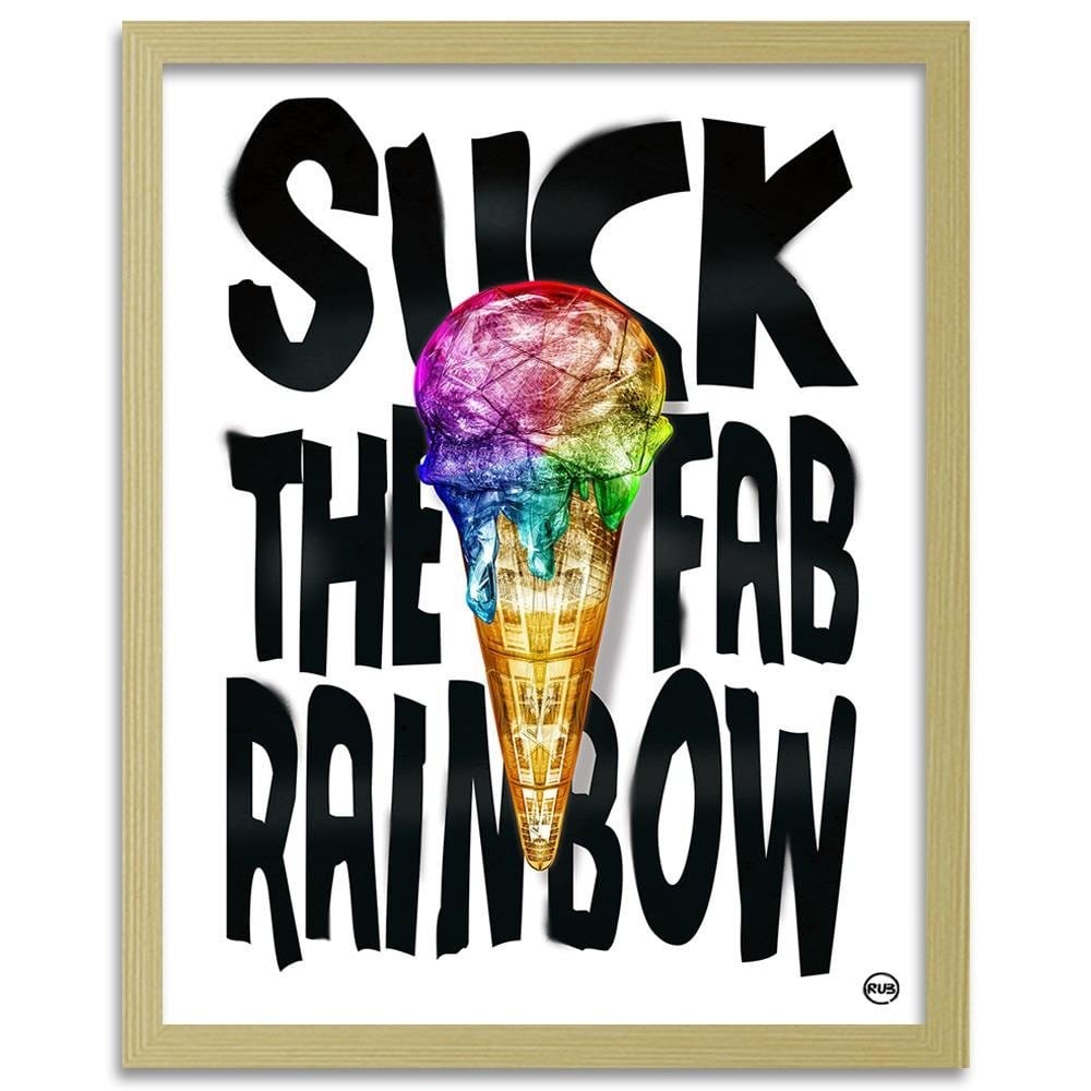 Glezna bēšā rāmī - Ice Cream Home Trends DECO