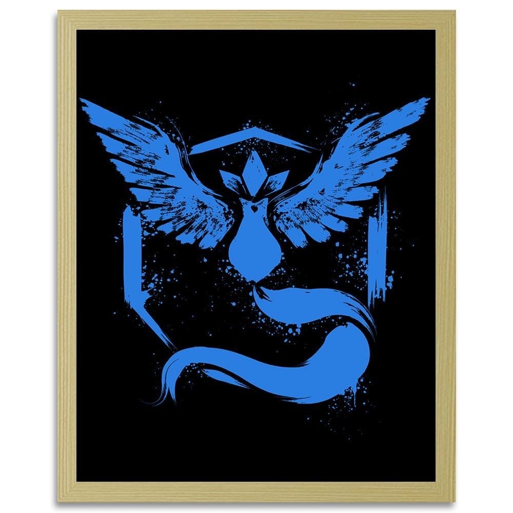 Glezna bēšā rāmī - Illustration Blue Home Trends DECO