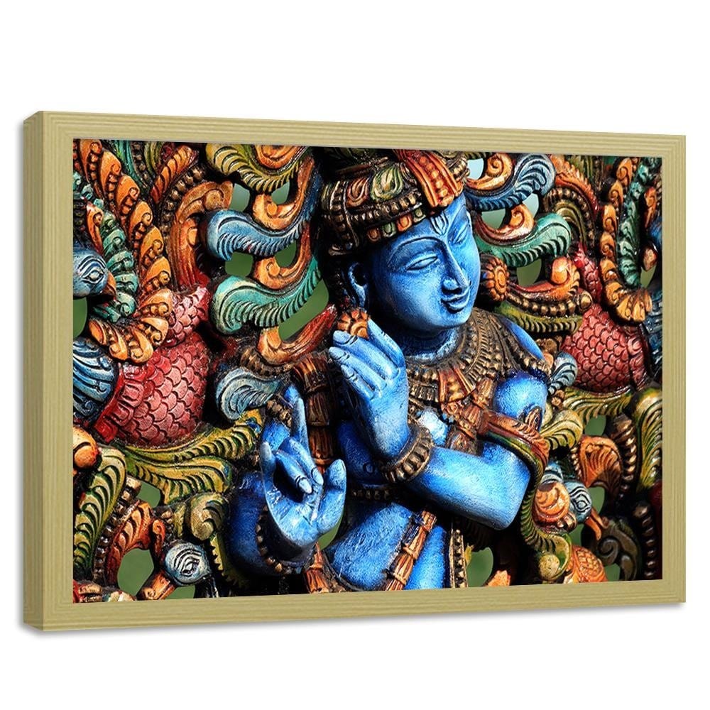Glezna bēšā rāmī - India Style Home Trends DECO
