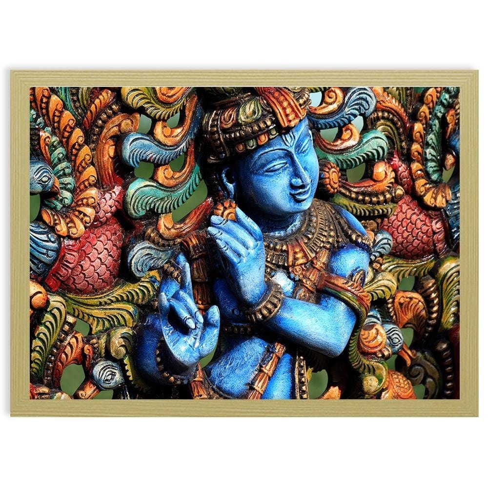 Glezna bēšā rāmī - India Style Home Trends DECO