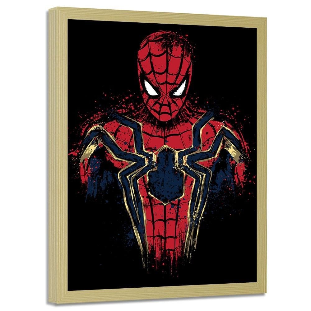 Glezna bēšā rāmī - Infinity Spider Red Home Trends DECO