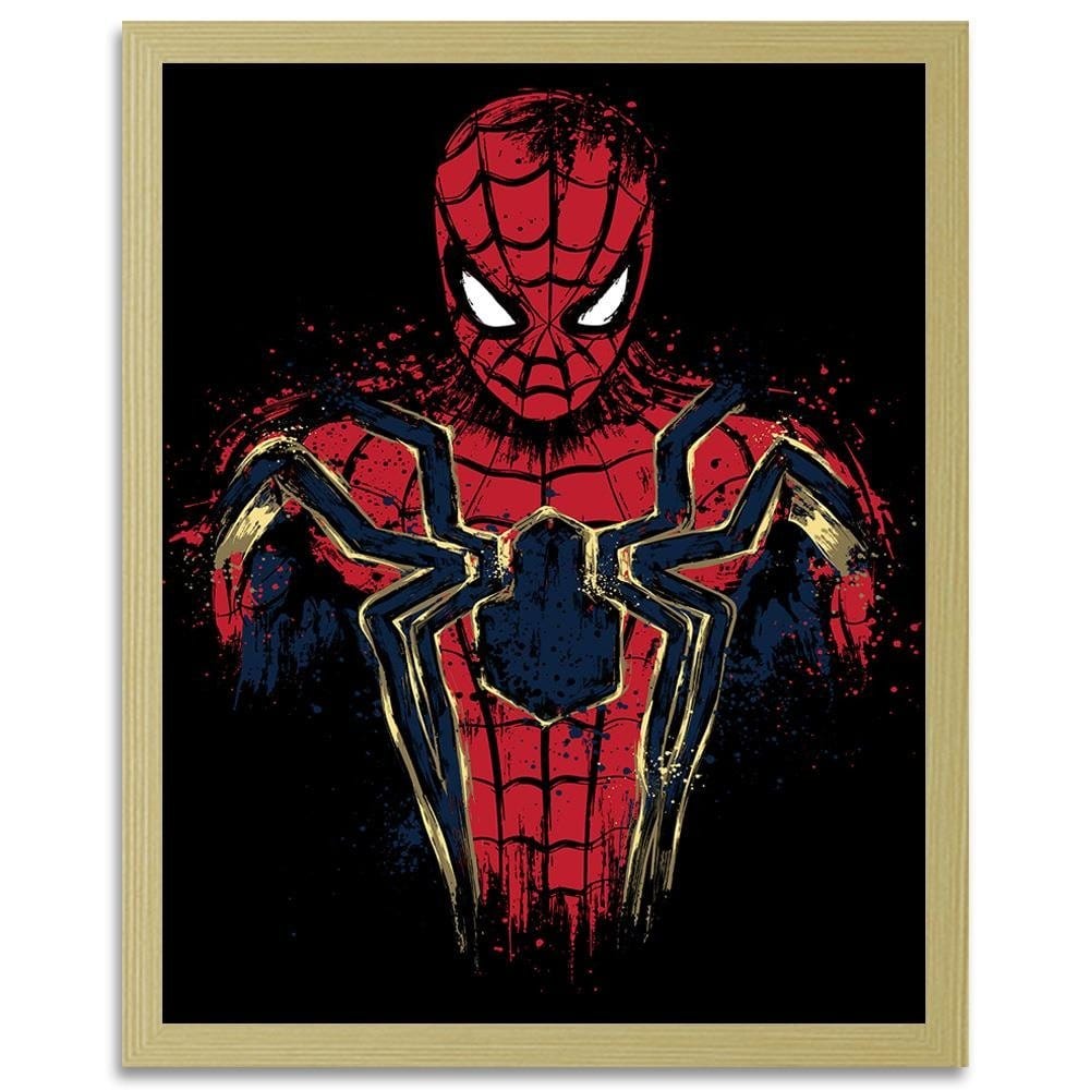 Glezna bēšā rāmī - Infinity Spider Red Home Trends DECO