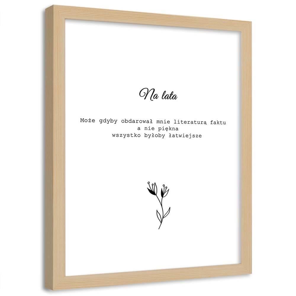 Glezna bēšā rāmī - Inscriptions 1 Home Trends DECO