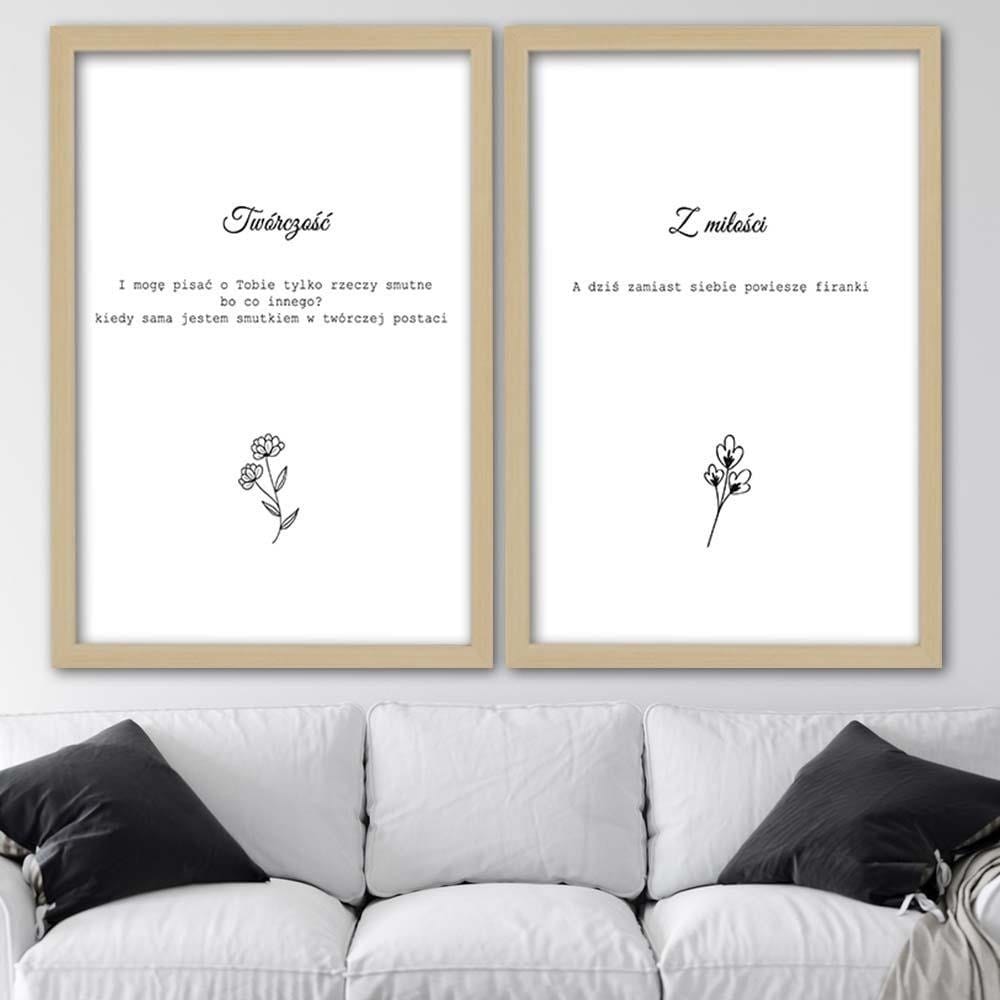 Glezna bēšā rāmī - Inscriptions 7 Home Trends DECO