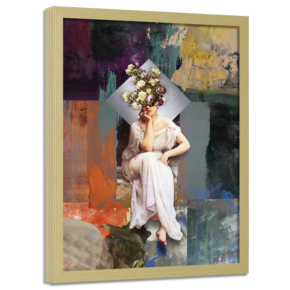 Glezna bēšā rāmī - Inspirational Artwork Home Trends DECO