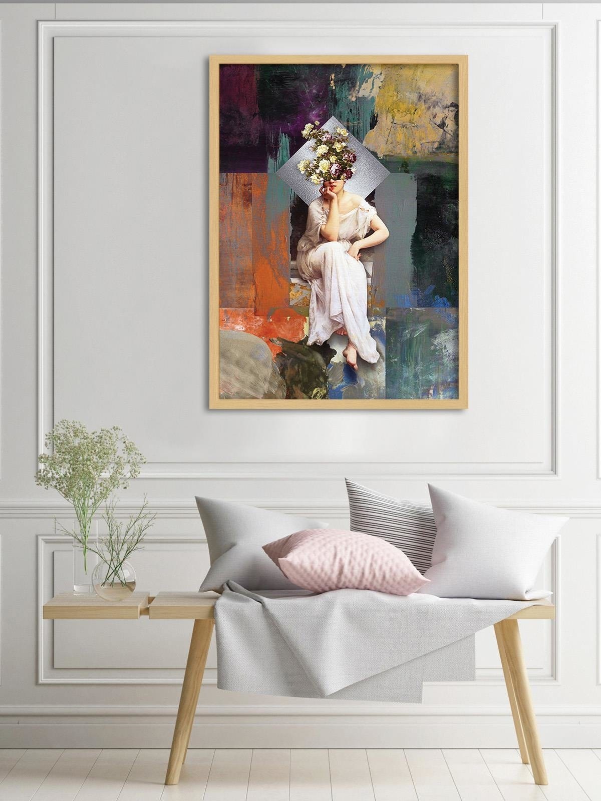 Glezna bēšā rāmī - Inspirational Artwork Home Trends DECO