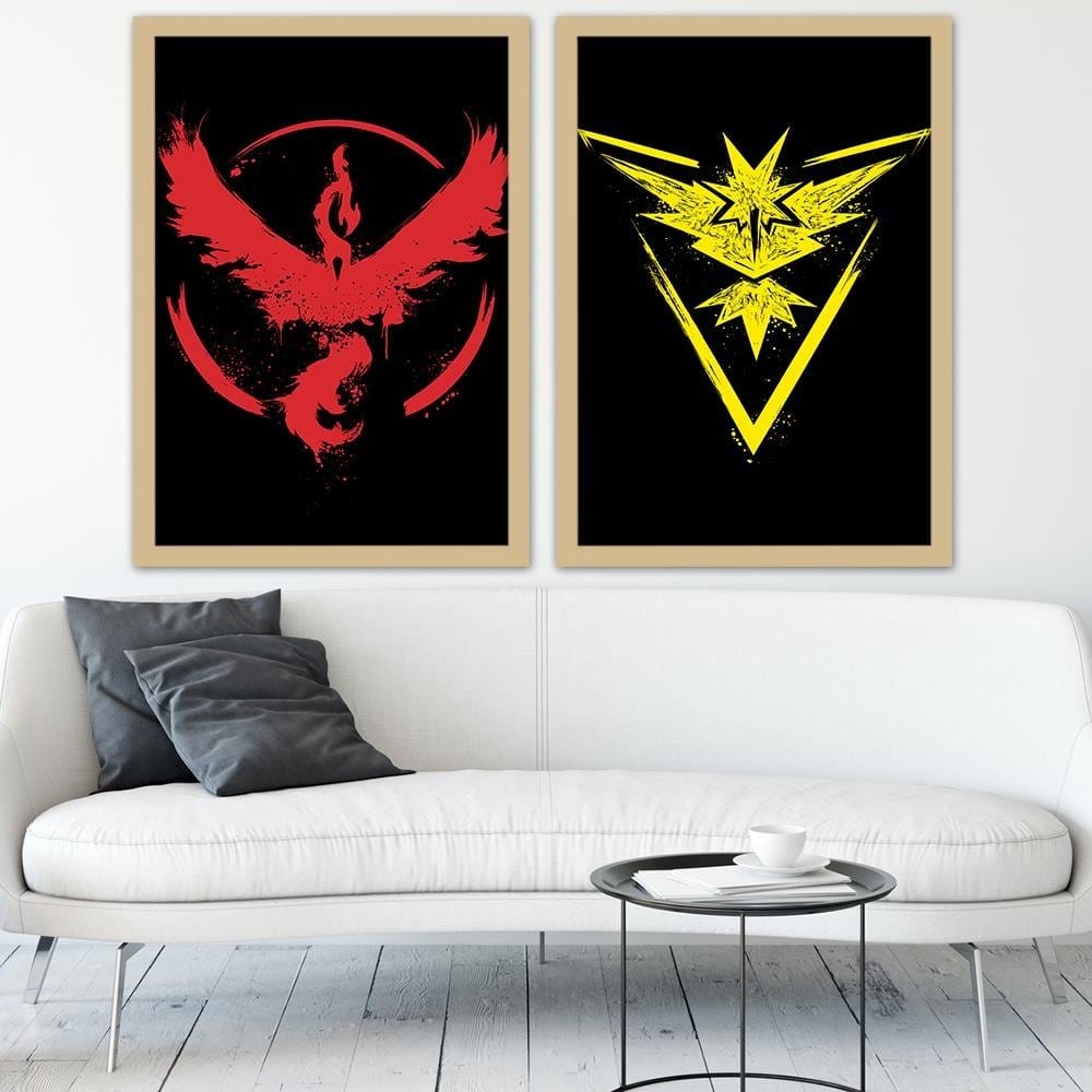 Glezna bēšā rāmī - Instinct Yellow Home Trends DECO