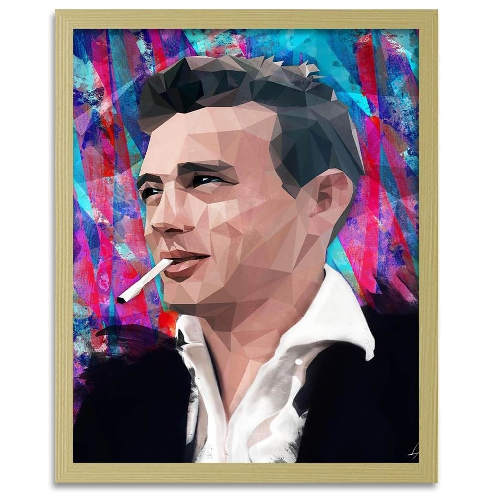 Glezna bēšā rāmī - James Dean Home Trends DECO