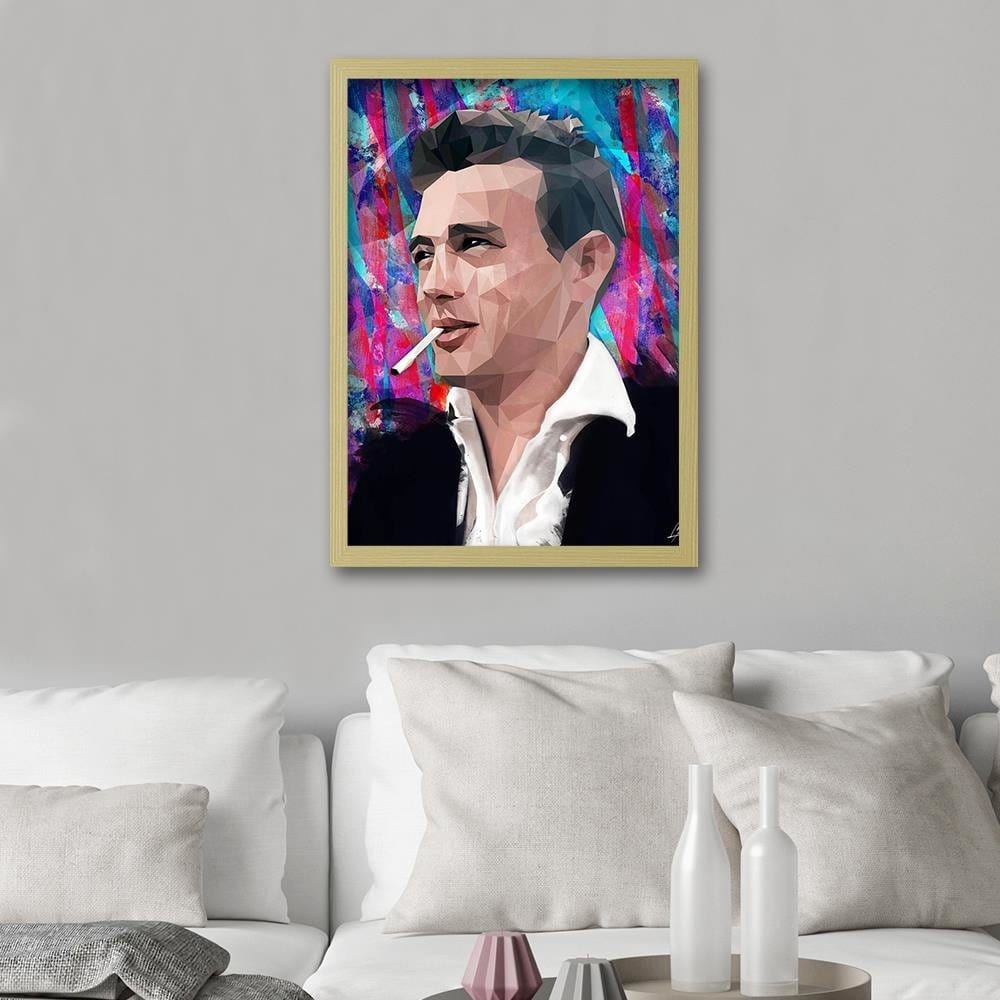 Glezna bēšā rāmī - James Dean Home Trends DECO