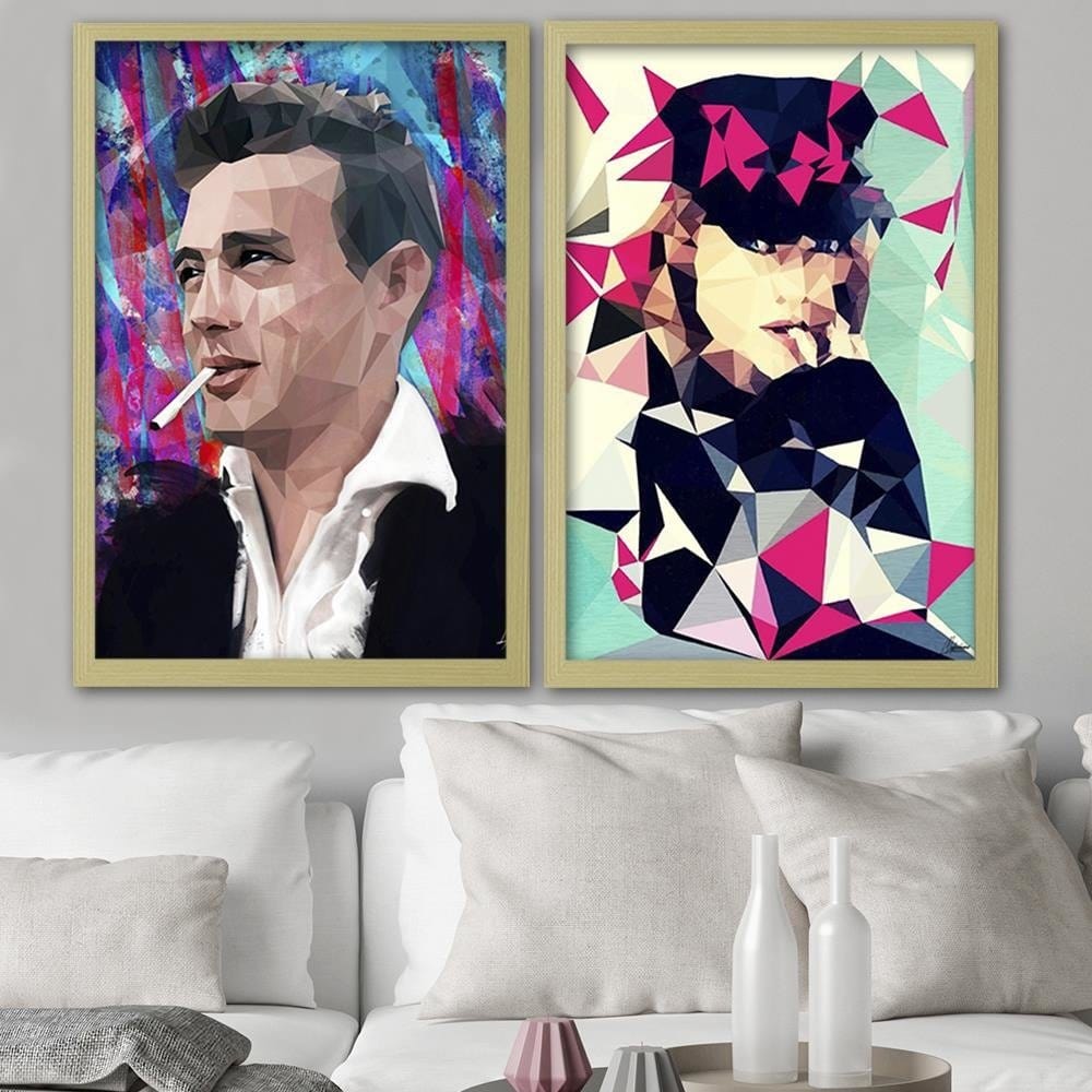 Glezna bēšā rāmī - James Dean Home Trends DECO
