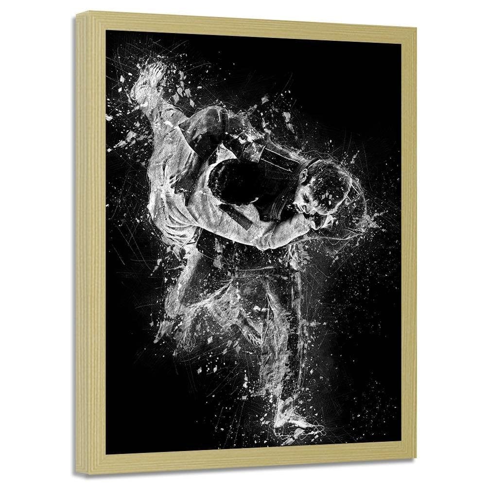 Glezna bēšā rāmī - Judo Fight 2 Home Trends DECO