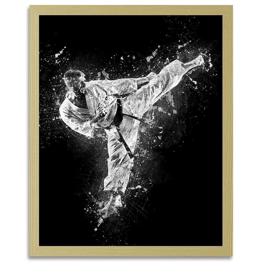 Glezna bēšā rāmī - Karateka Home Trends DECO