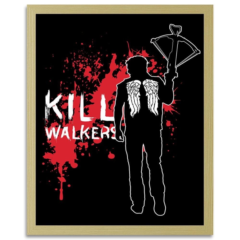 Glezna bēšā rāmī - Kill Walkers Image Black And White Home Trends DECO