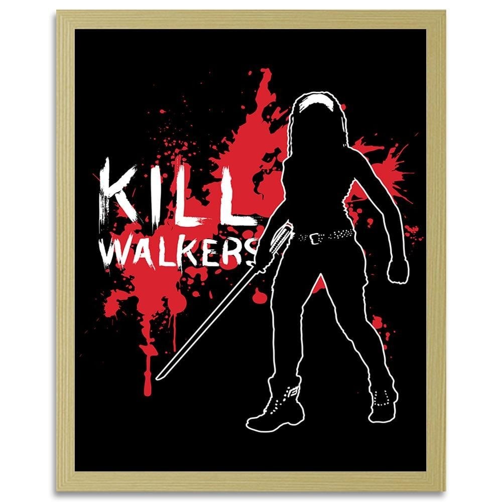 Glezna bēšā rāmī - Kill Walkers Image Black And White Home Trends DECO