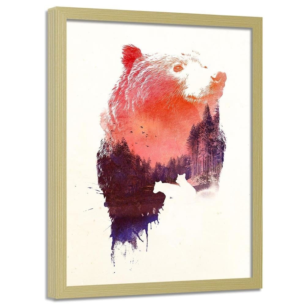 Glezna bēšā rāmī - King Forest 1 Home Trends DECO