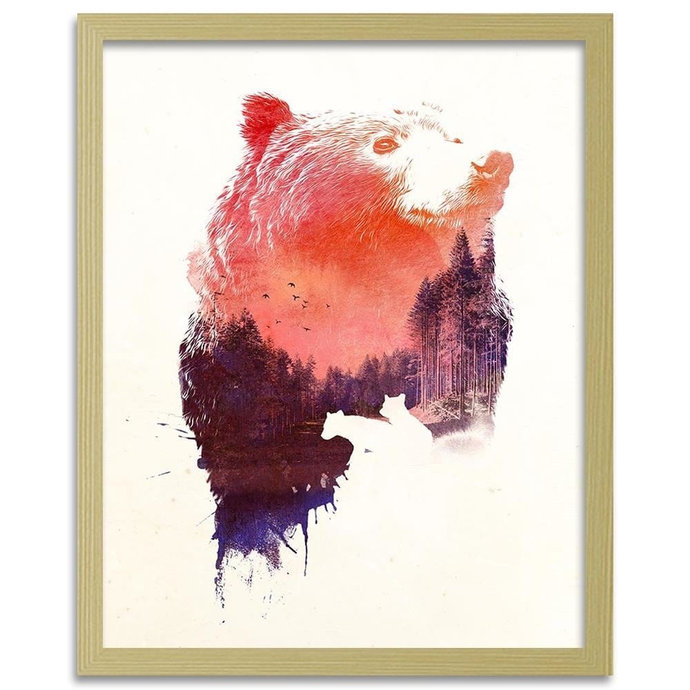 Glezna bēšā rāmī - King Forest 1 Home Trends DECO