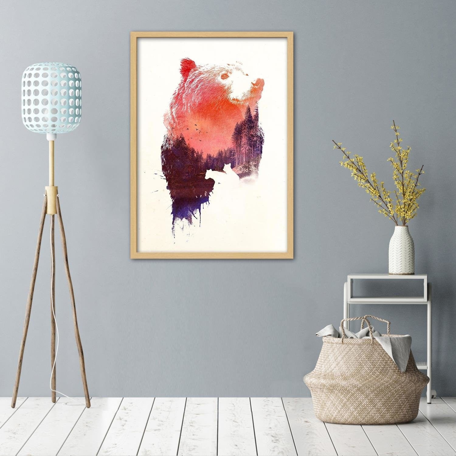 Glezna bēšā rāmī - King Forest 1 Home Trends DECO
