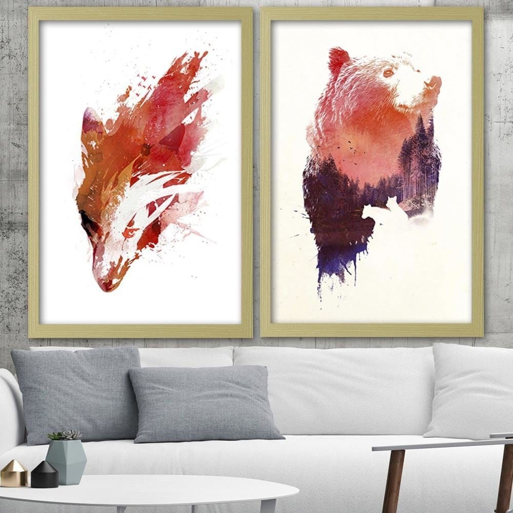 Glezna bēšā rāmī - King Forest 1 Home Trends DECO