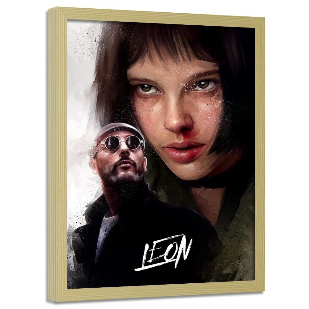 Glezna bēšā rāmī - Leon And Mathilda Home Trends DECO