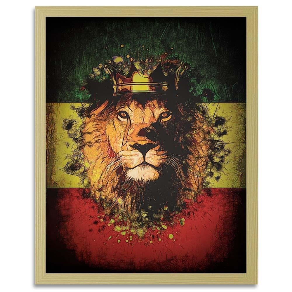 Glezna bēšā rāmī - Lion King Home Trends DECO