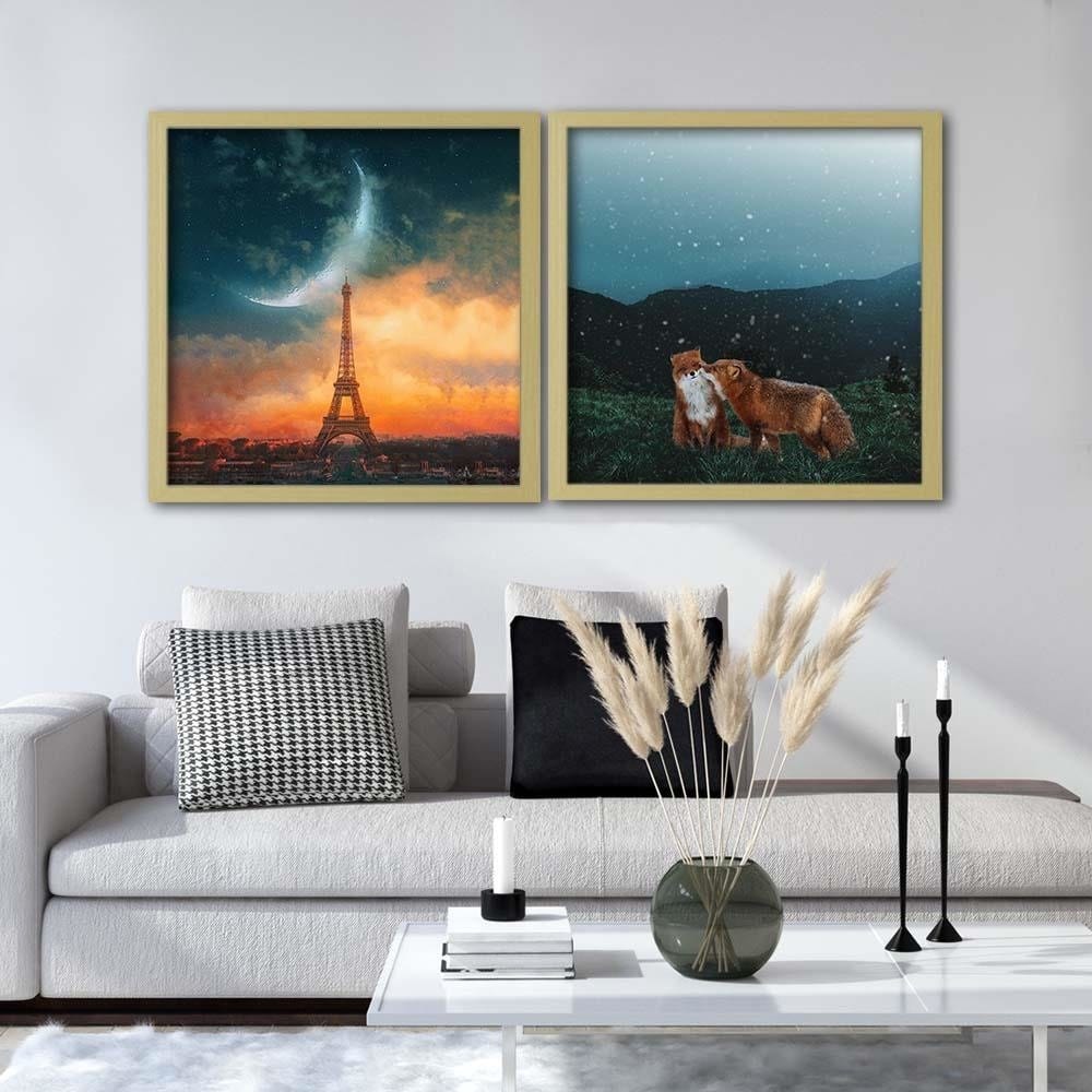 Glezna bēšā rāmī - Lisi Kiss Home Trends DECO