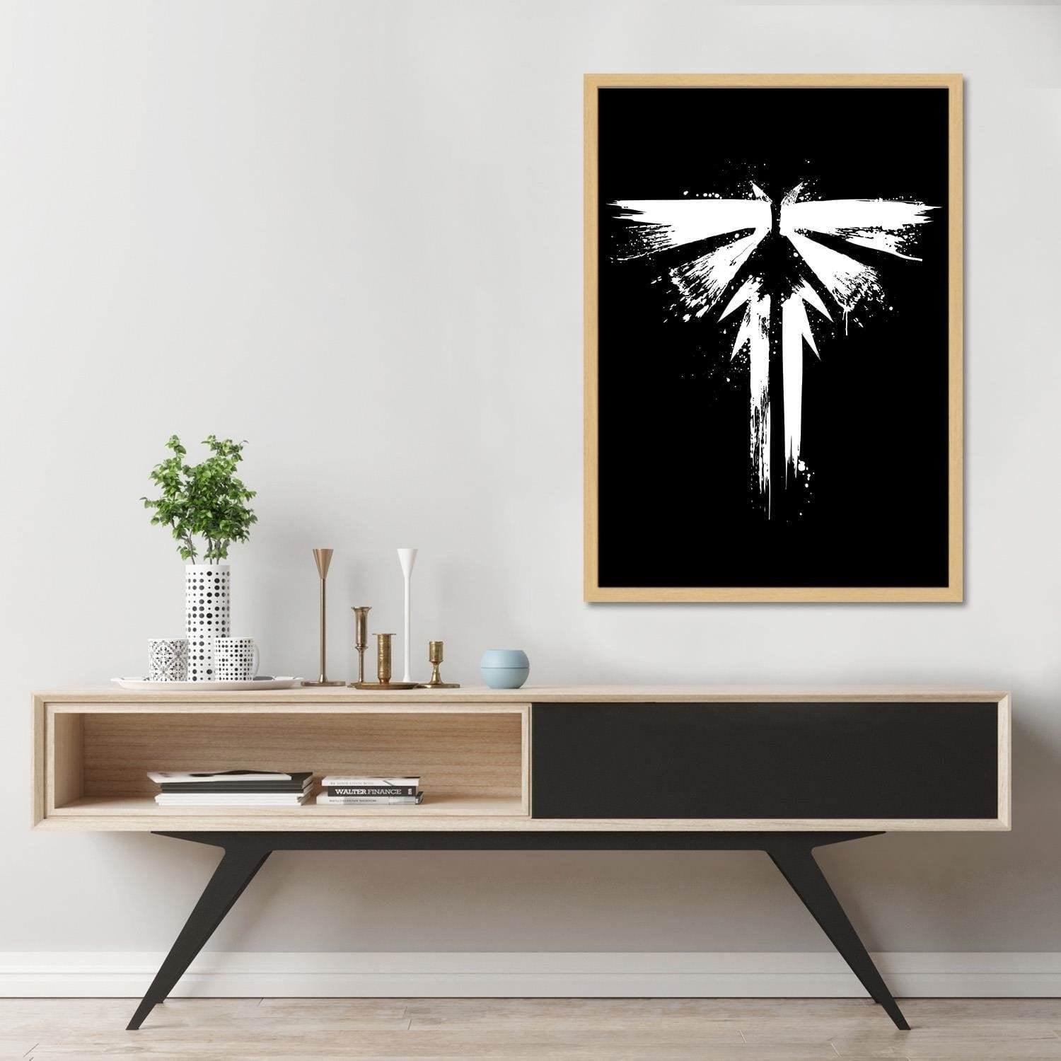 Glezna bēšā rāmī - Look For The Light Home Trends DECO