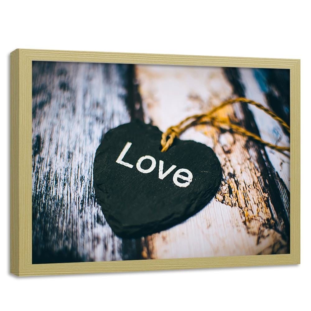 Glezna bēšā rāmī - Love Nackle Home Trends DECO